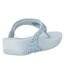 Womens/ladies Glitter Toe Post Sandals Quiet Blue FitFlop-3