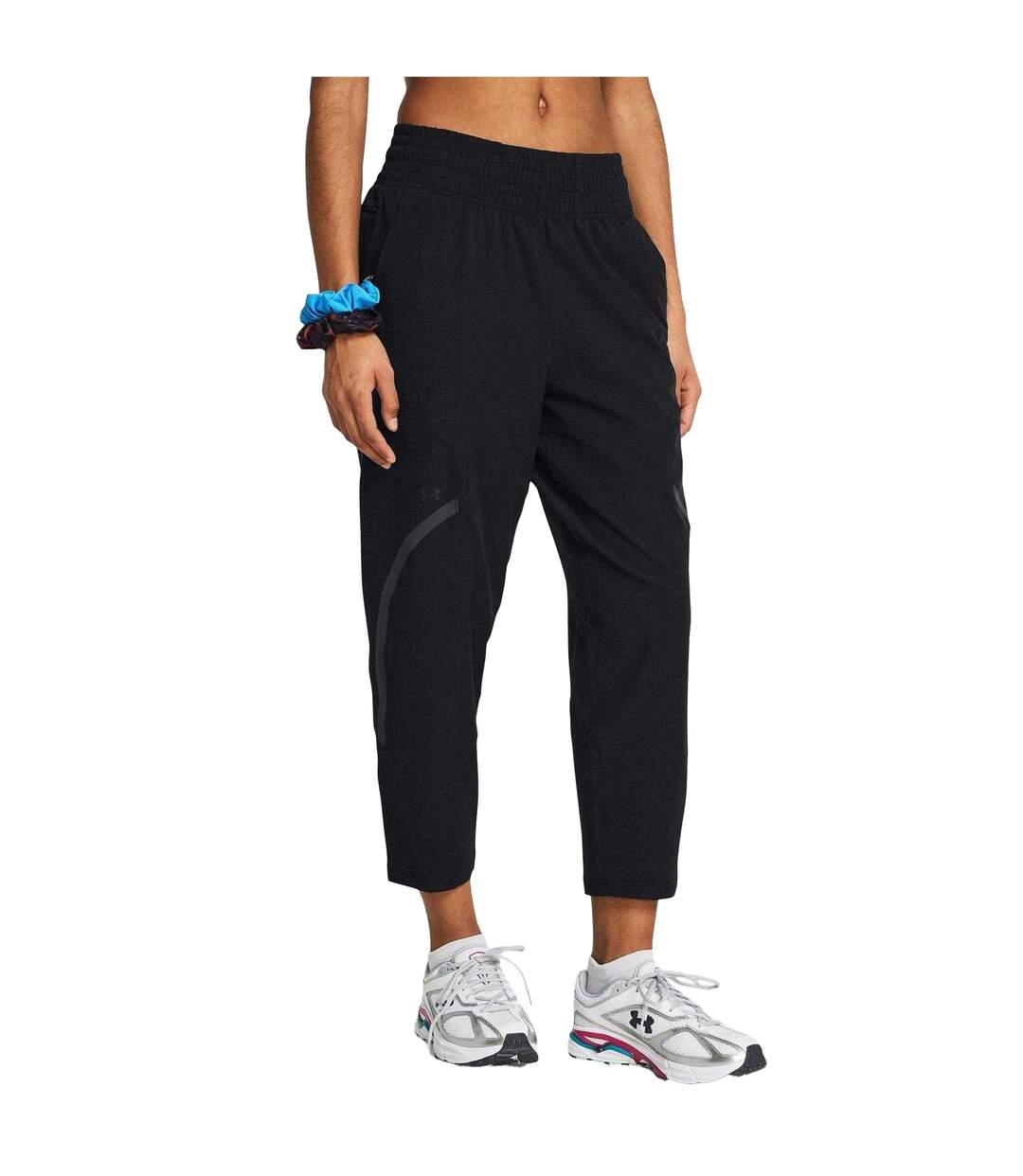 Womens/ladies Unstoppable Tracksuit Bottoms Black Under Armour-4