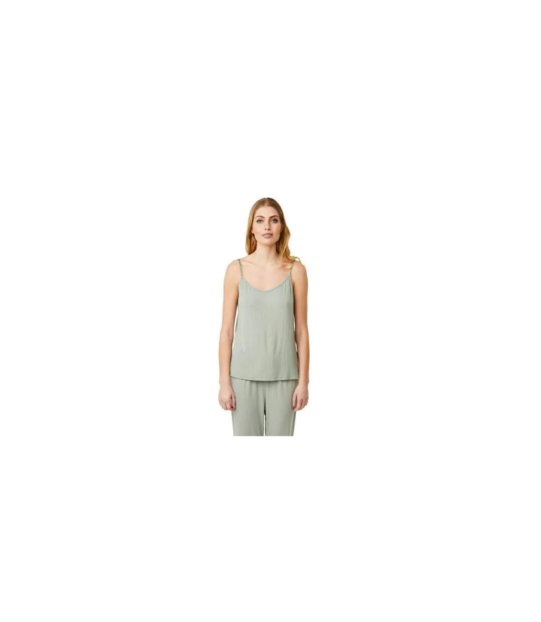 Womens/ladies Sonja Cami Top Iceberg Green CCDK Copenhagen-2