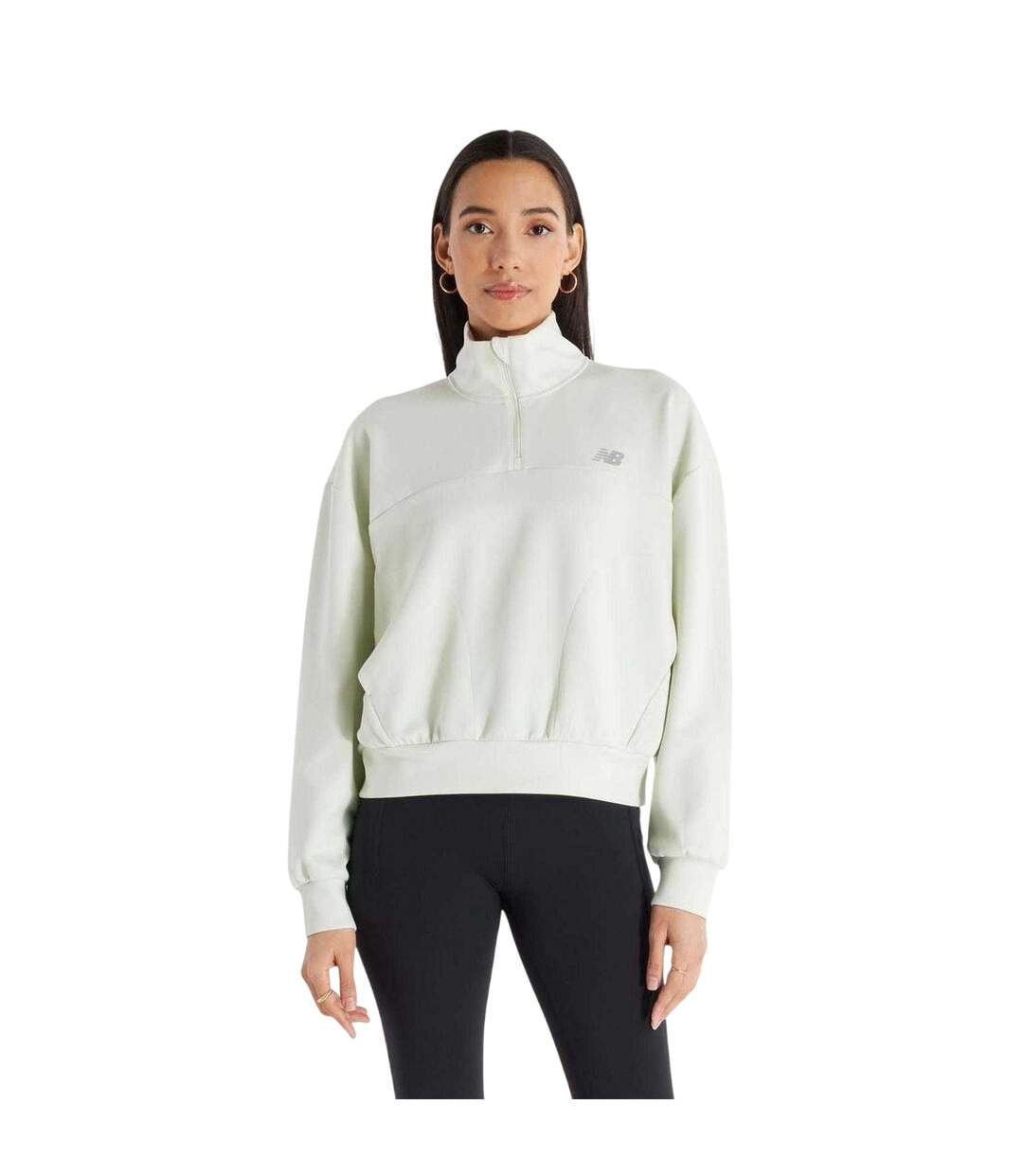 Sweat Femme Turquoise Pâle New Balance-1