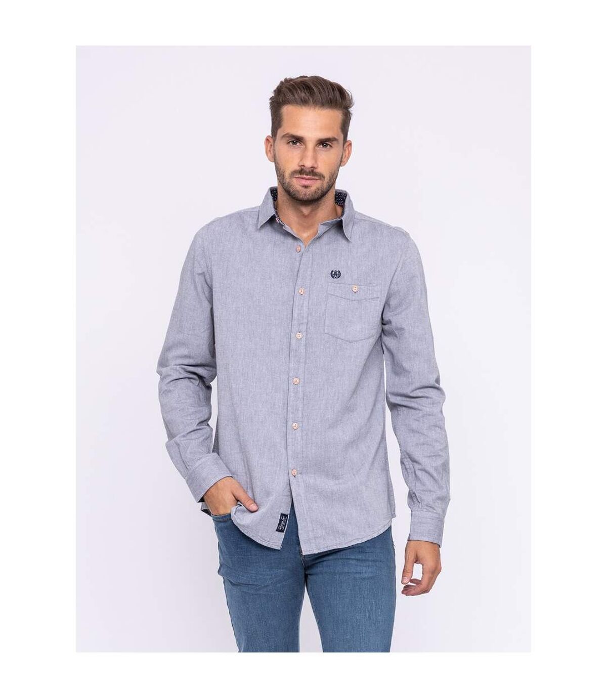 Chemise manches longues pur coton TOPAZE - RITCHIE