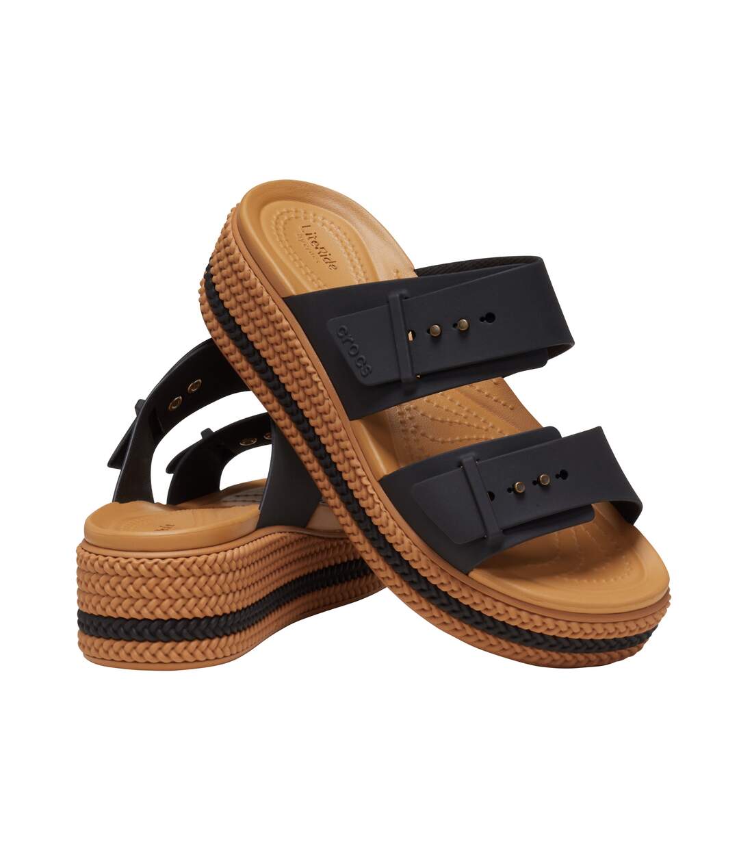 Sandales à Enfiler Crocs Brooklyn Woven Buckle-3