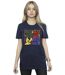 Disney Femmes/Les femmes Lilo & Stitch Pop Art - T-shirt boyfriend en coton (Bleu marine) - UTBI30326-2