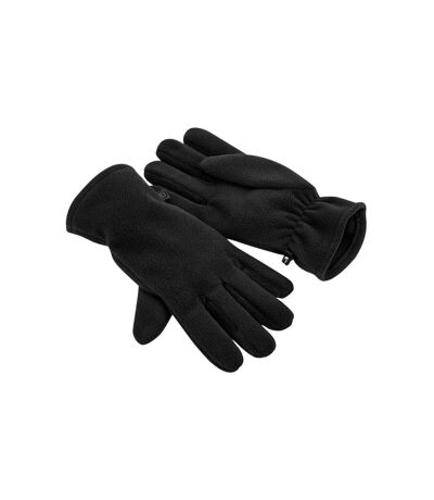 Beechfield Womens/Ladies Recycled Fleece Winter Gloves (Black)