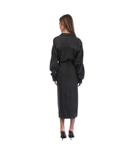 Robe Chemise Dpaige-stram Femme Noir Imprimé Diesel