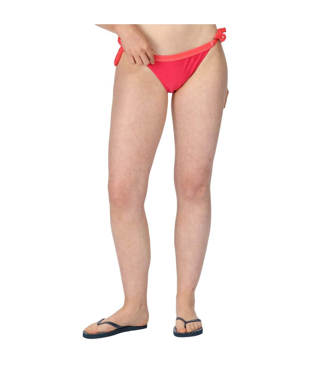 Womens/ladies flavia plain bikini bottoms bright blush/peach bloom Regatta