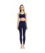 Womens/ladies amaya sports bra navy Lookus