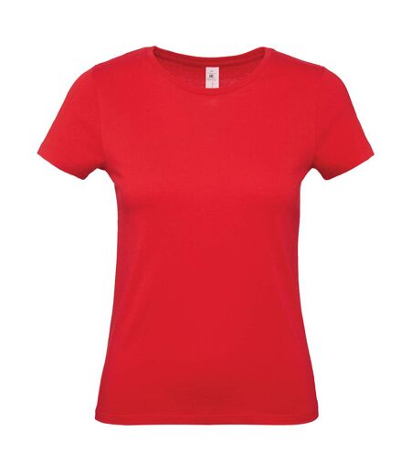 Womens/ladies e150 t-shirt red B&C