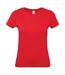 Womens/ladies e150 t-shirt red B&C