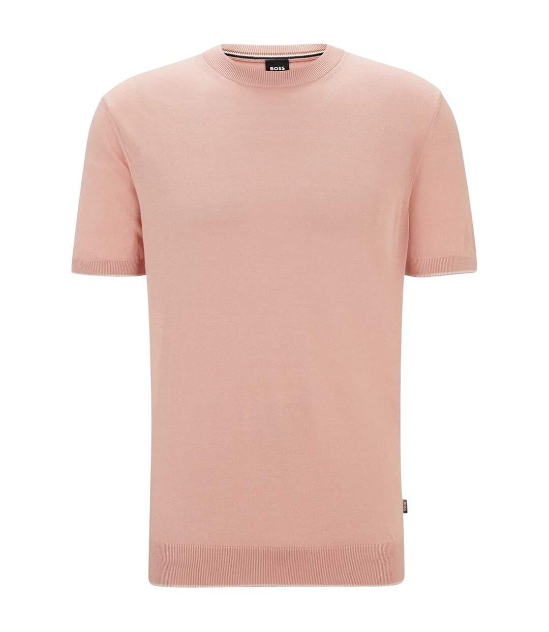 Mens Tramonte Knitted T-shirt Pink Boss-2