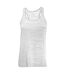 Bella Ladies/Womens Flowy Racerback Tank Top / Sleeveless Vest Top (White Marble)