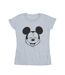 Disney T-shirt en coton Femme/Ladies Mickey Mouse Closed Eyes (Gris sportif) - UTBI33044-1