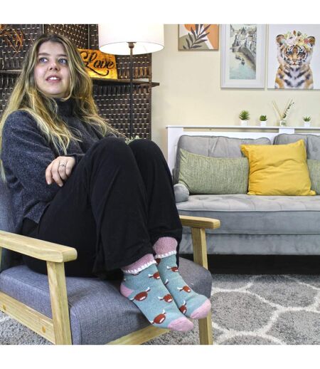 Sock Snob - 6 paires femme de chaussettes de lit épaisses et chaudes en laine