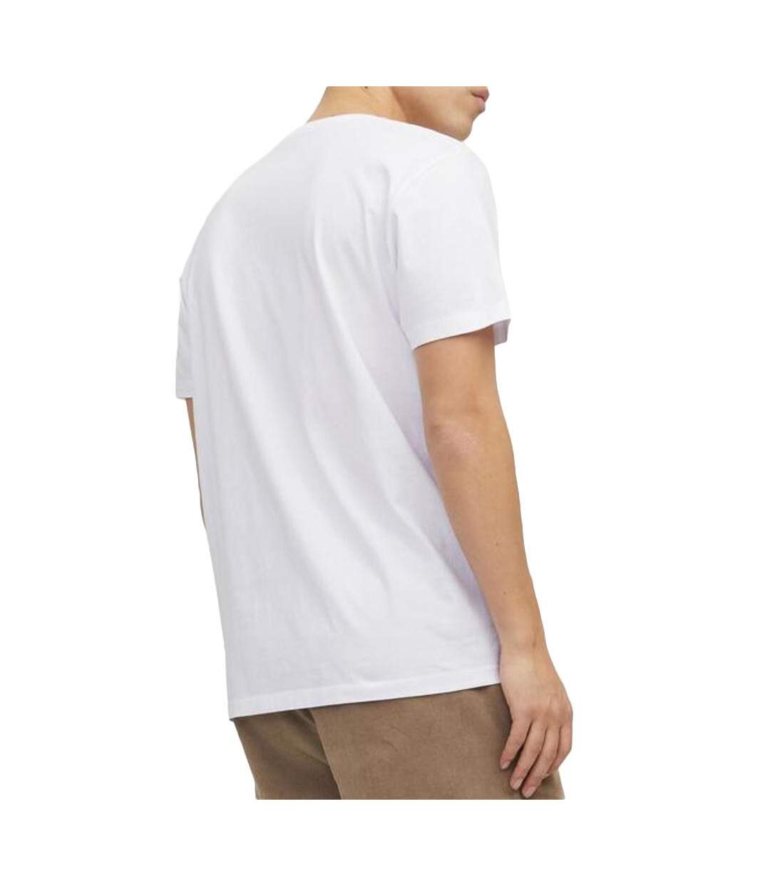 T-shirt blanc homme jack & jones corp logo-2