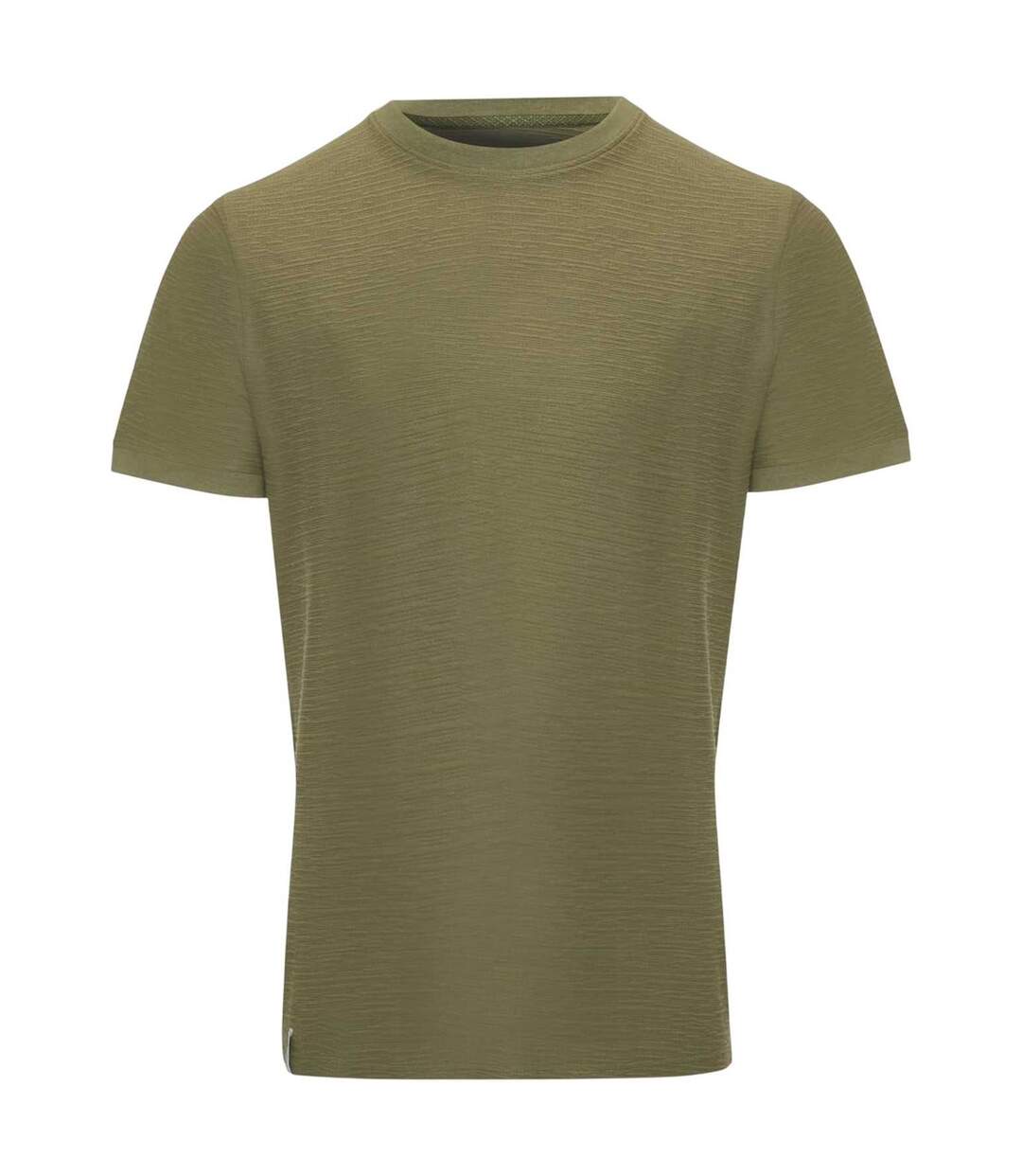 Mens Falkland Knitted T-shirt Khaki Green Threadbare-1