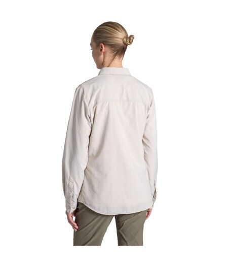 Chemise Unie Manches Longues Loukkos Femme Blanc Cassé Craghoppers