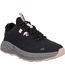 Womens/ladies Fuse Trek Walking Shoes Black Steeple Grey Cameo Rose Hi-Tec-1