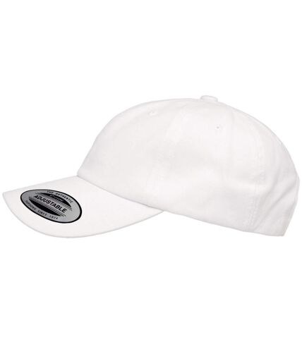 Flexfit By Yupoong Peached Cotton Twill Dad Cap (White) - UTRW7578