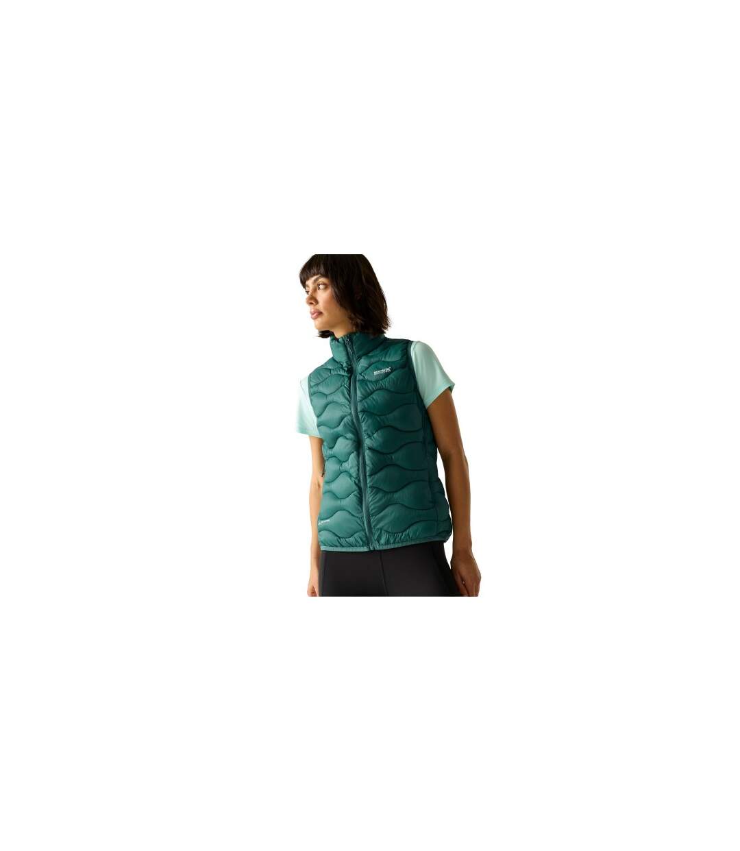 Doudoune Sans Manches Motif/style Matelassé Hydi Femme Vert Sarcelle Regatta-1