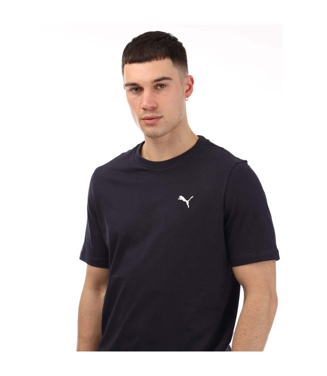 T-shirt Homme Bleu Marine Puma-4
