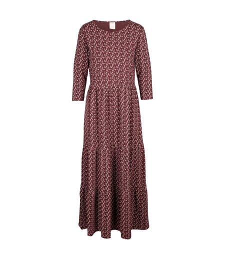 Womens/ladies hague tiered casual dress mulberry Trespass