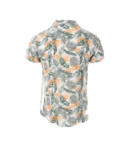 Chemise Blanche/Verte à Motifs Homme RMS26 Tropic - L