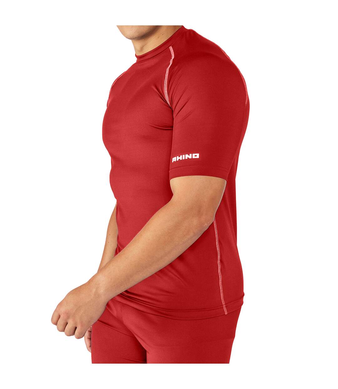 Rhino - Base layer sport à manches courtes - Homme (Rouge) - UTRW1277