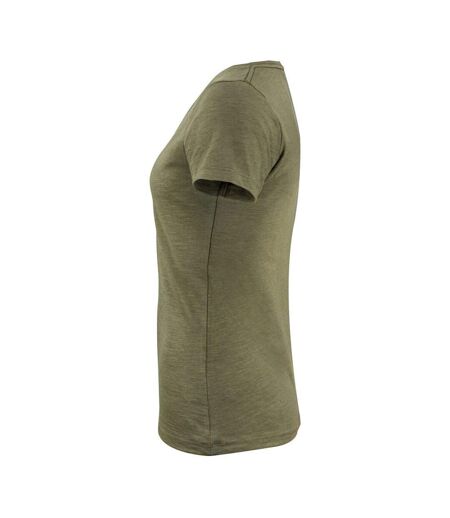 T-shirt Whailford Femme Vert Kaki Foncé James Harvest