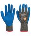 Unisex adult cut resistant liner gloves xxl black/blue Portwest-1