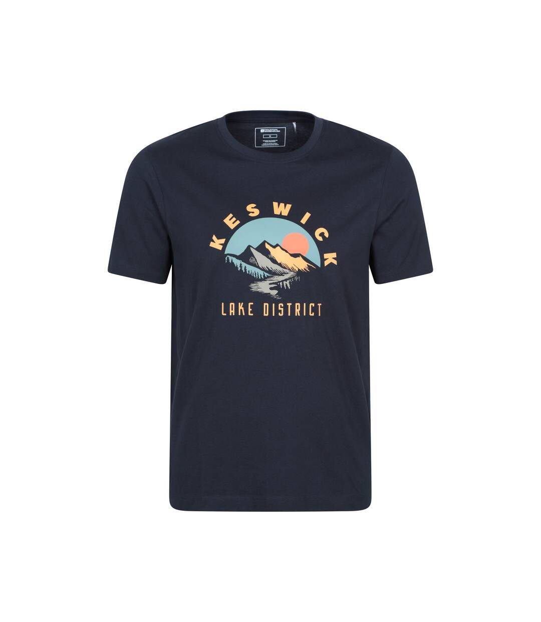Mens Keswick Short-sleeved T-shirt Navy Mountain Warehouse-1