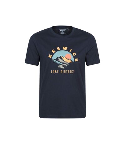 Mens Keswick Short-sleeved T-shirt Navy Mountain Warehouse