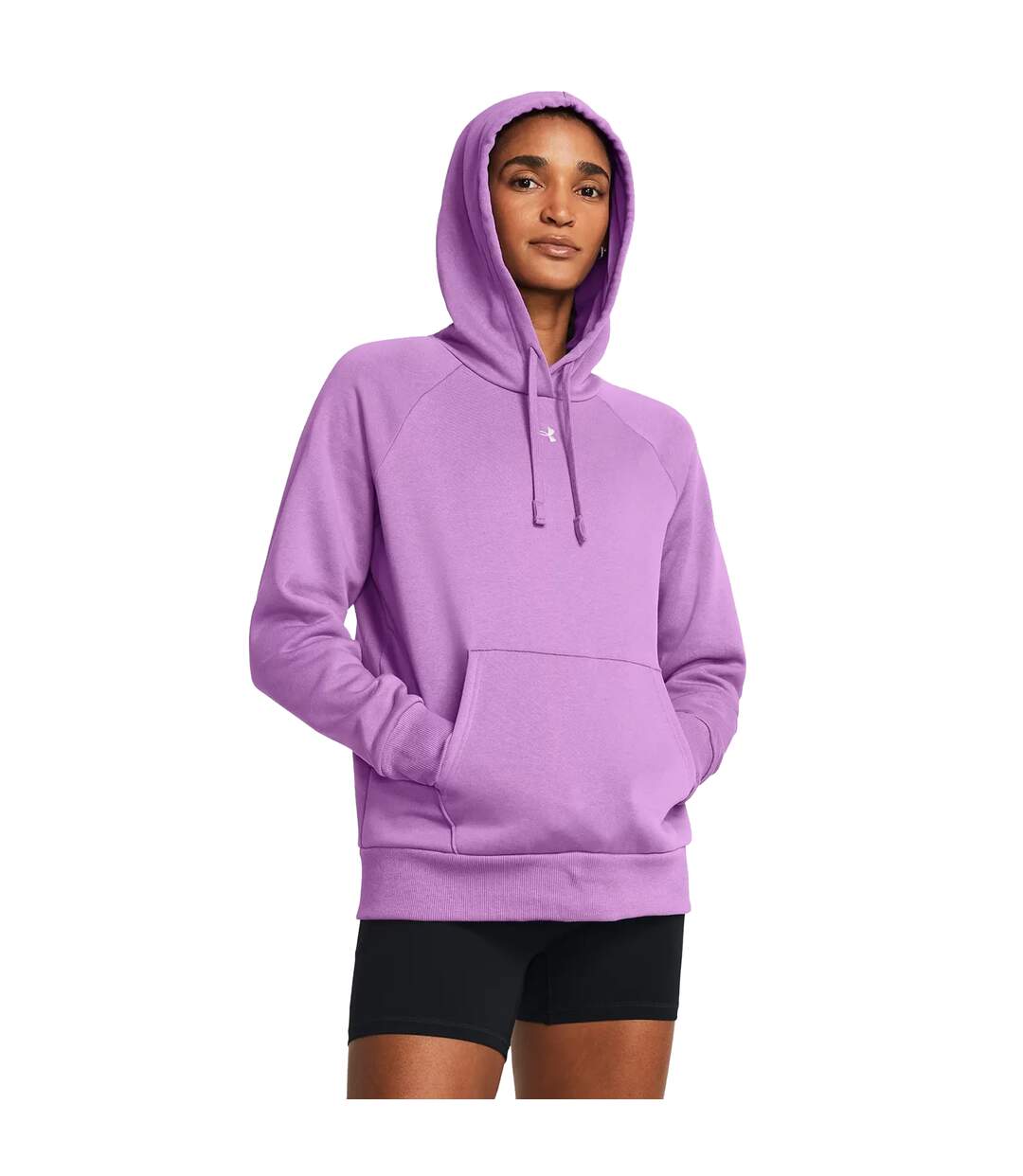 Sweat À Capuche Rival Femme Violet Under Armour-1