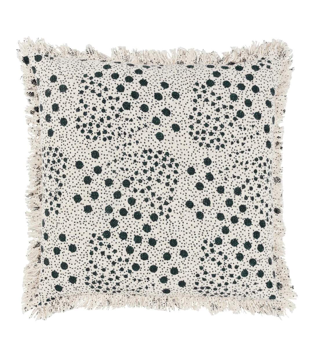 Hara woven fringe cushion cover 50cm x 50cm lichen Yard-1