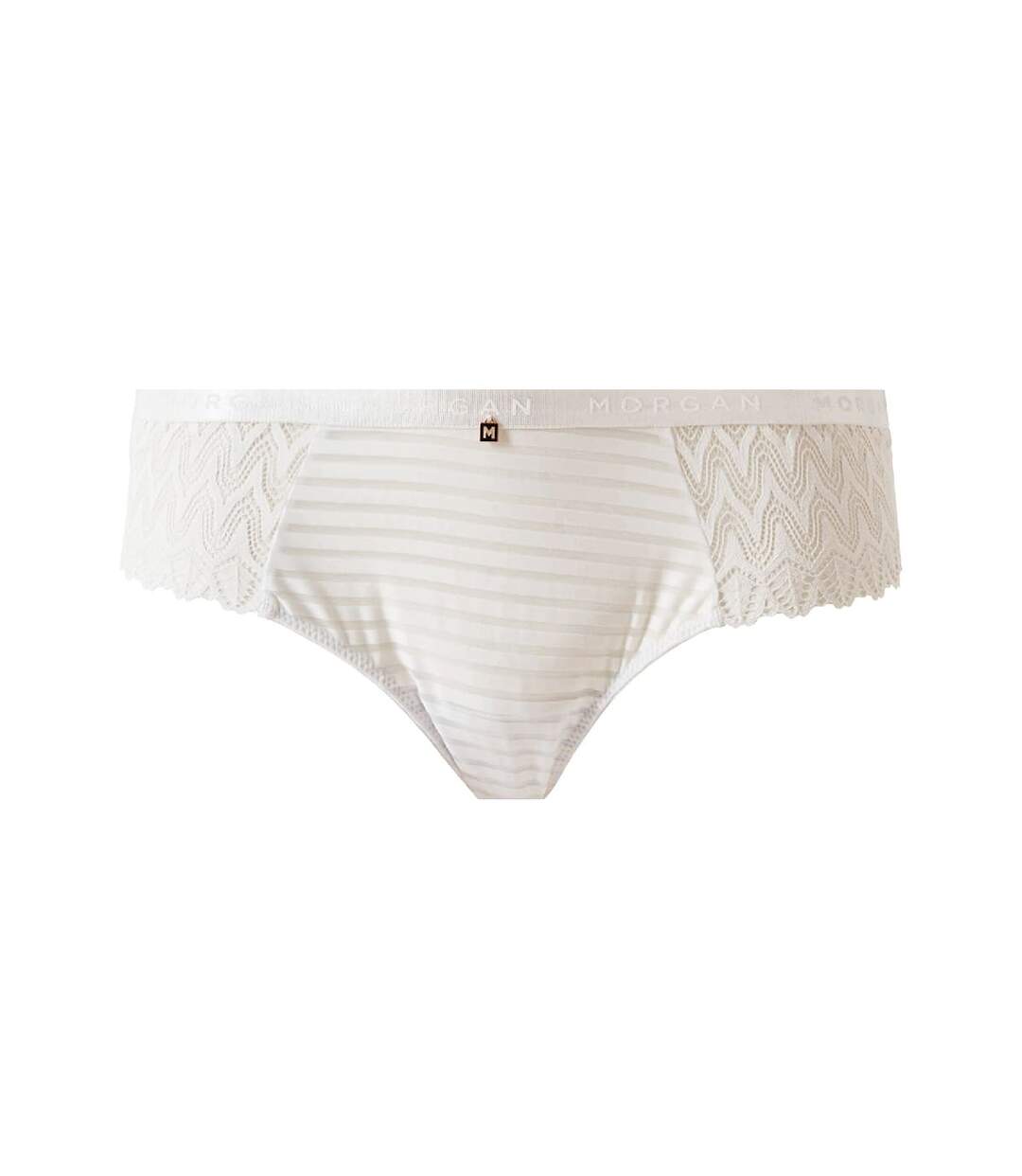 Shorty tanga blanc Célia