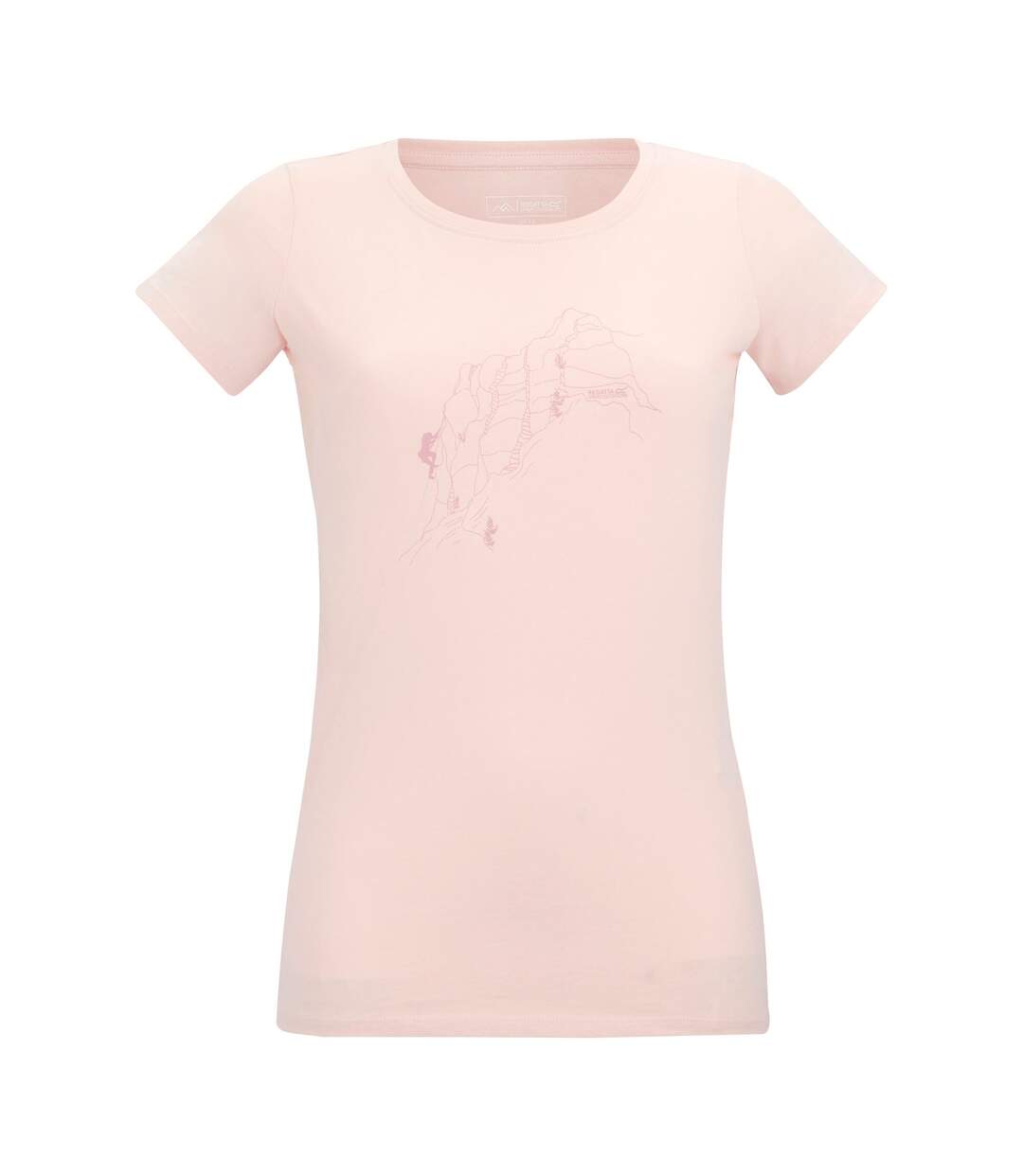 Womens/ladies Breezed Line Art T-shirt Pink Haze Regatta-2