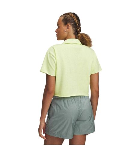 Polo Motif/style Icône Femme Jaune Blanc Under Armour