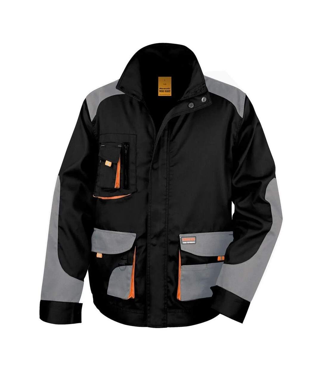 Veste Lite Adulte Gris Noir Orange WORK-GUARD By Result-2