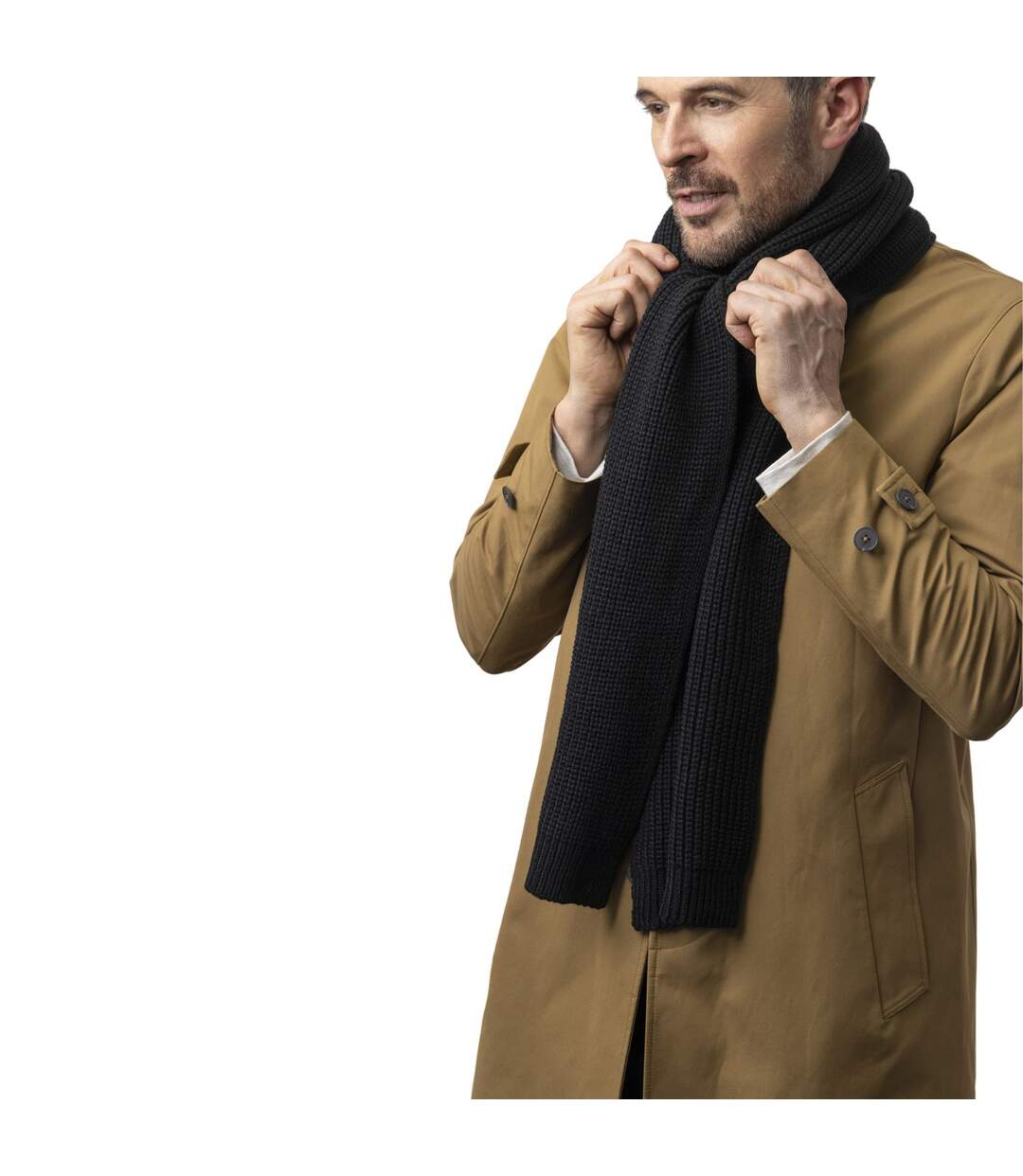 Heat Holders - Mens Windproof Fleece Winter Scarf-5