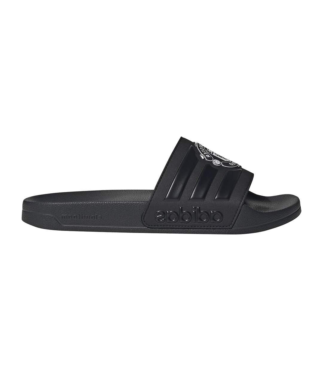 Tongs Motif/style Manchester United Fc Adulte Noir Adidas-1