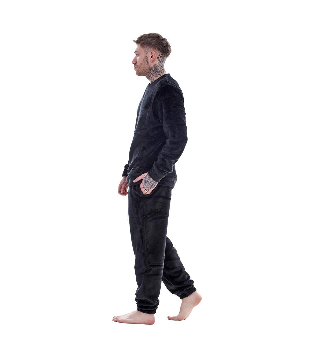 Ensemble De Pyjama Long Homme Noir Keanu-3