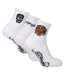 3 Pairs Men White Quarter Crew Lightweight Socks-1