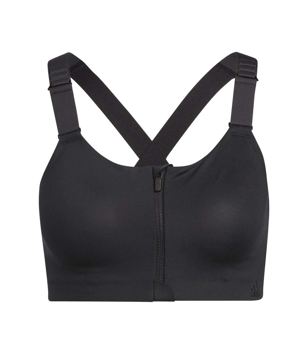Womens/ladies Tlrd Impact Sports Bra Black White Adidas-2