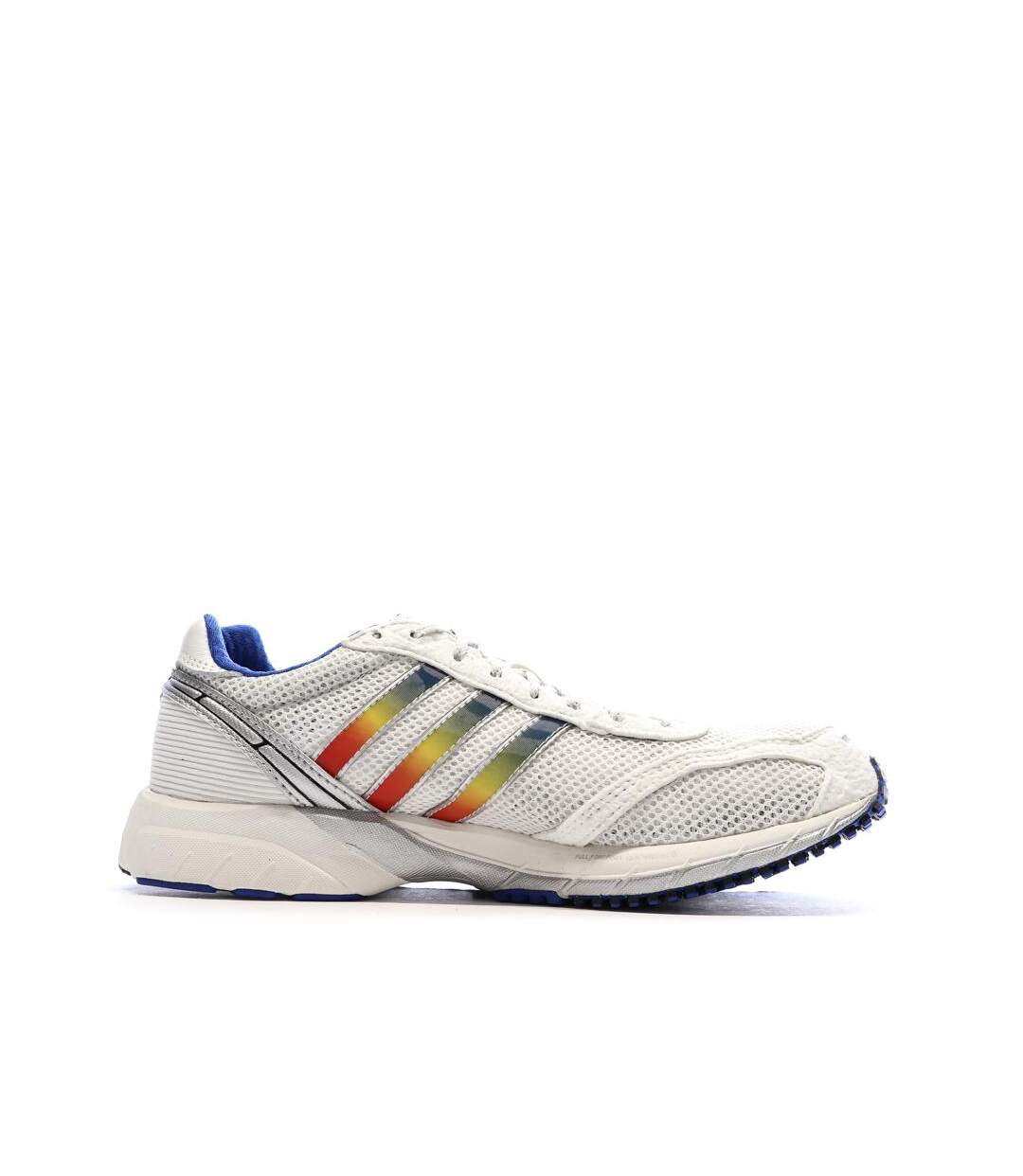 Baskets blanches/bleu mixte adidas adizero adios-2