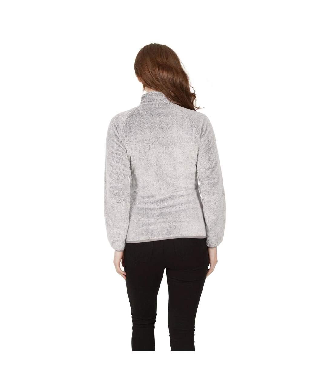 Womens/ladies Telltale Winter Fleece Jacket Soft Stone Trespass-4