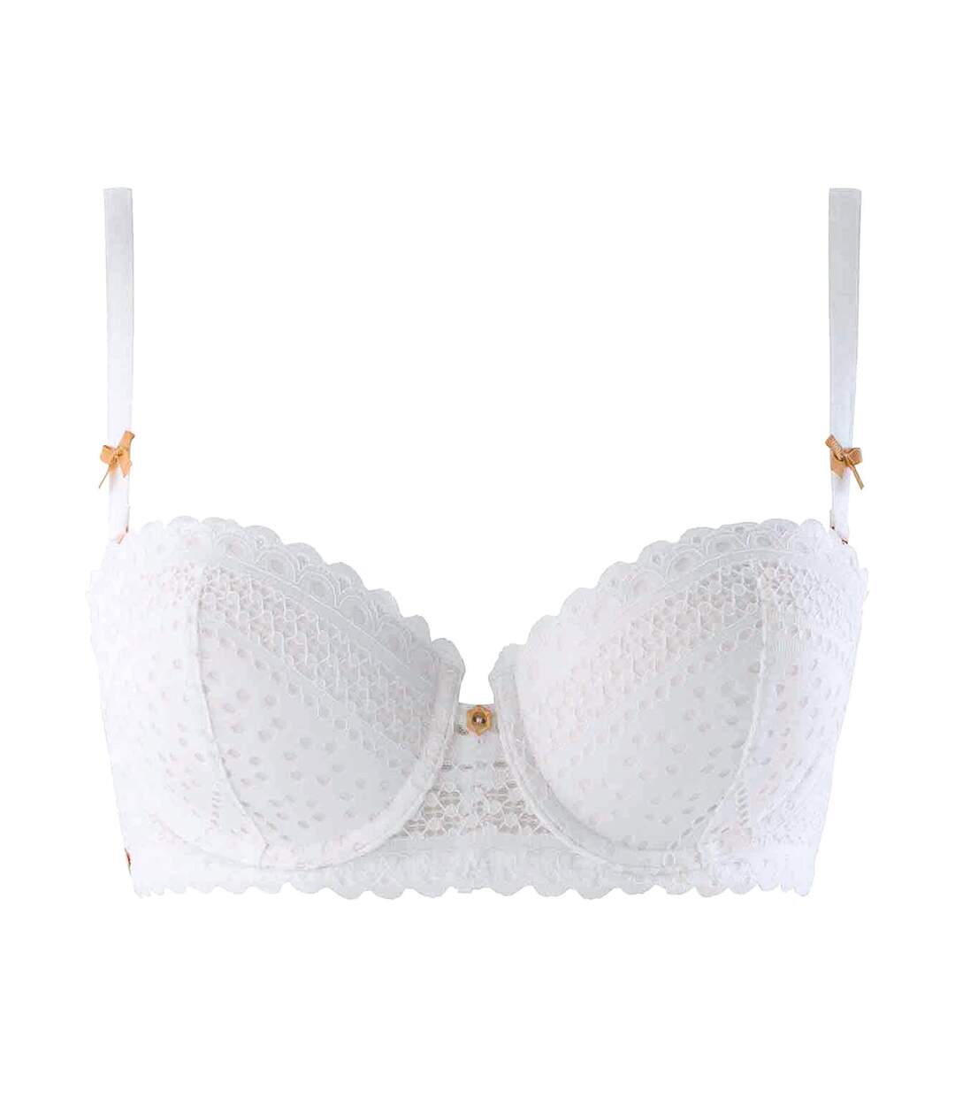 Soutien-gorge ampliforme coque moulée blanc Instinct-1