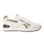 Womens/ladies Royal Glide Leather Trim Ripple Clip Trainers Chalk Leopard Reebok-1