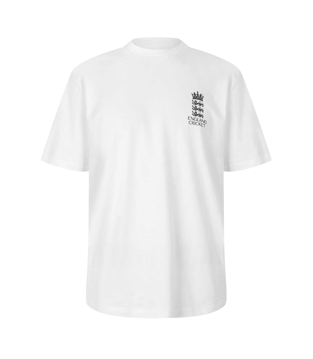 T-shirt Motif/style Emblème England Cricket Adulte Blanc Castore-1