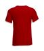 Fruit Of The Loom -T-shirt à manches courtes - Homme (Rouge/ Blanc) - UTBC342