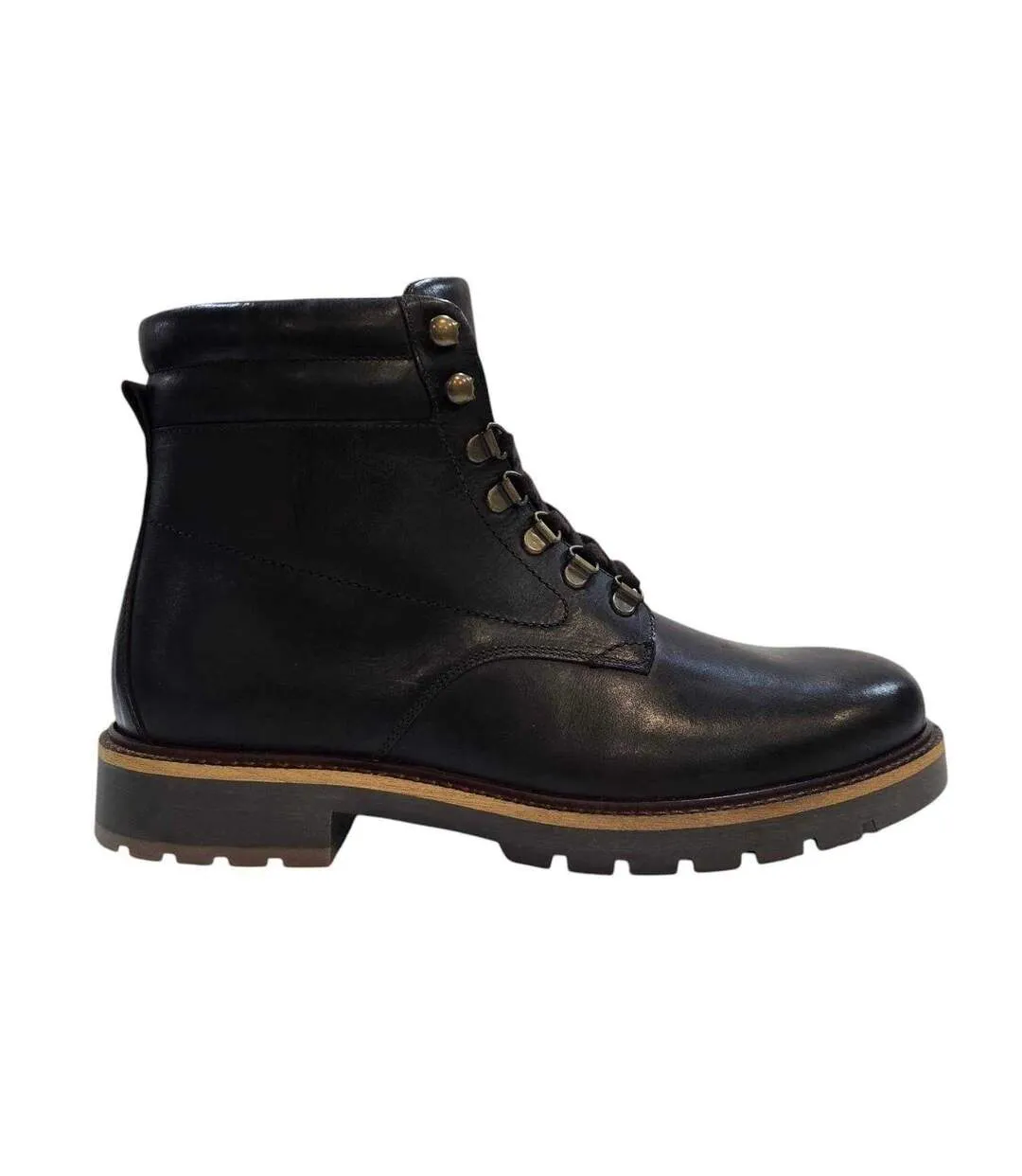 Chaussures Montantes De Randonnée Portal Homme Marron Foncé Firetrap-1