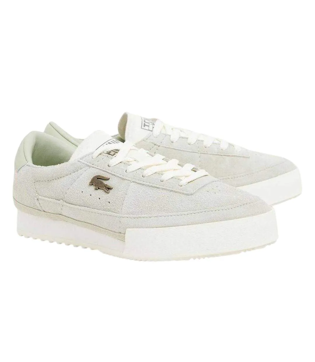 Baskets Aura Femme Vert Kaki Lacoste-4